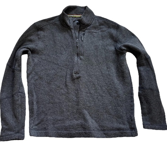 Smartwool Men's Charcoal 1/2 Zip-Up Sweater Warm Classic Casual - Picture 7 of 7